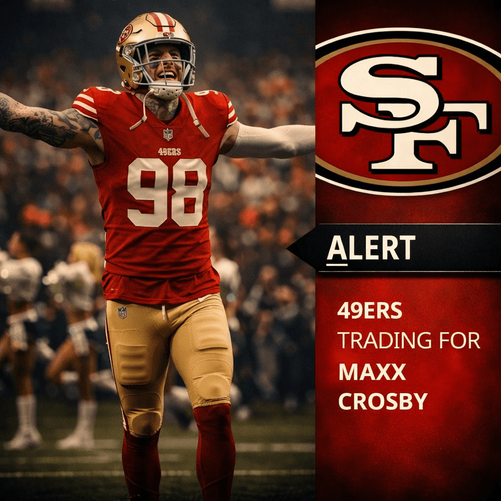 49ers Quickly Send Three Draft Picks and a Veteran Edge Rusher to Trade for Raiders’ Maxx Crosby Immediately After Ravens Back Out of Deal Over Health Risk Concerns