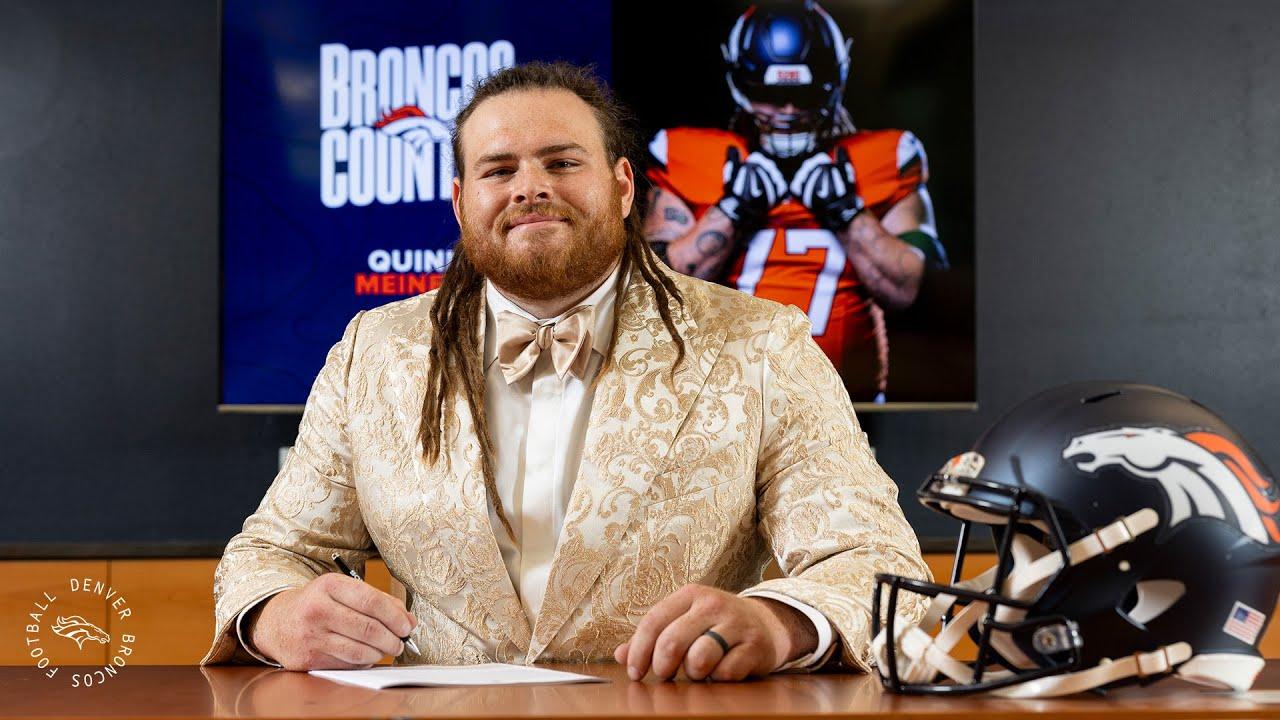 'I couldn't be more excited to be here long-term': G Quinn Meinerz reacts to extension with Broncos